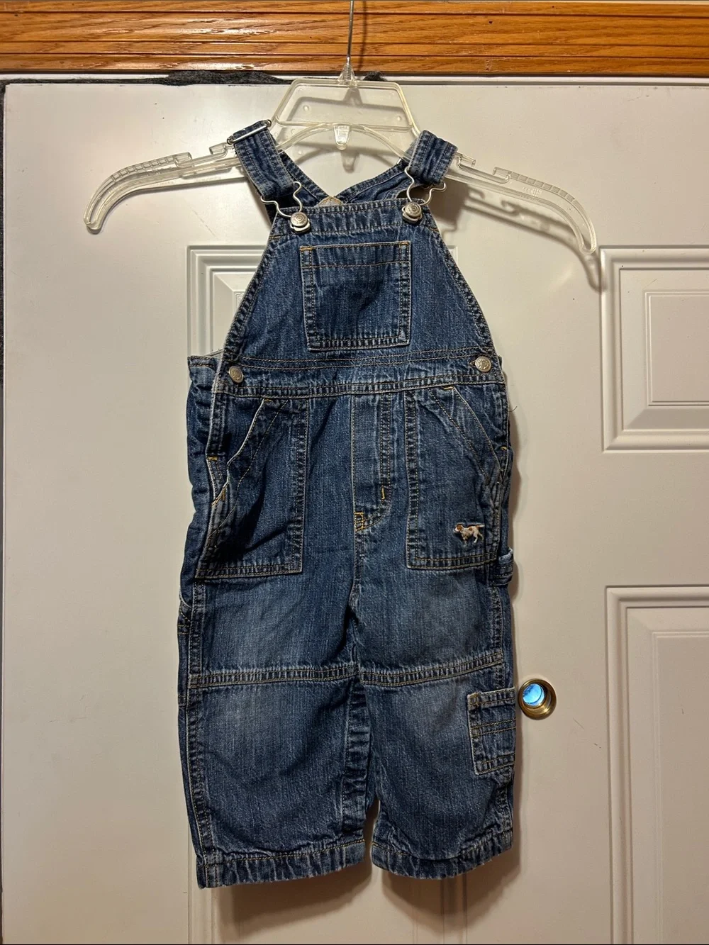 Gap‎ Kids Denim Overalls - Blue 12-18 months